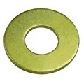 Flat Washer Hard SAE Zinc Yellow Finish 1/4